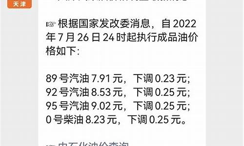 天津油价调整最新消息价格查询_天津油价下一轮调整时间表最新